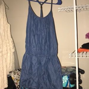 Denim Romper